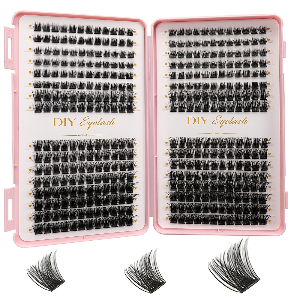 Eyelash Extension In Chinese - كتيب تمديد الرموش DIY، 384/416 عنقود