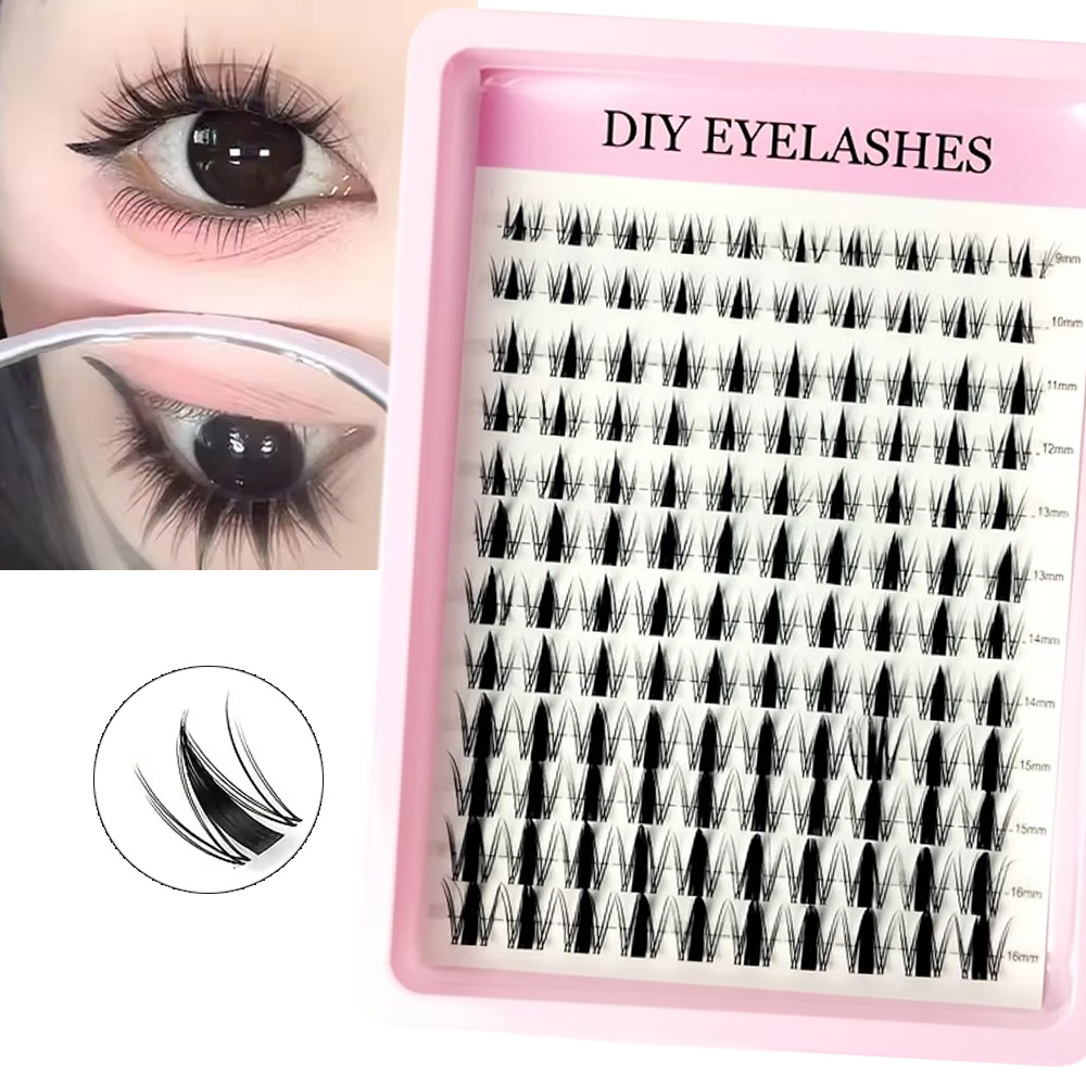 Eyelash Extension Wet Look - 120 قطعة رموش صناعية بتصميم فيري