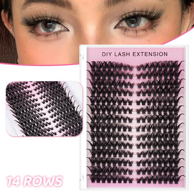 Eyelash Extension Or Extensions - 【M】14 صف من الرموش الصناعية الفردية