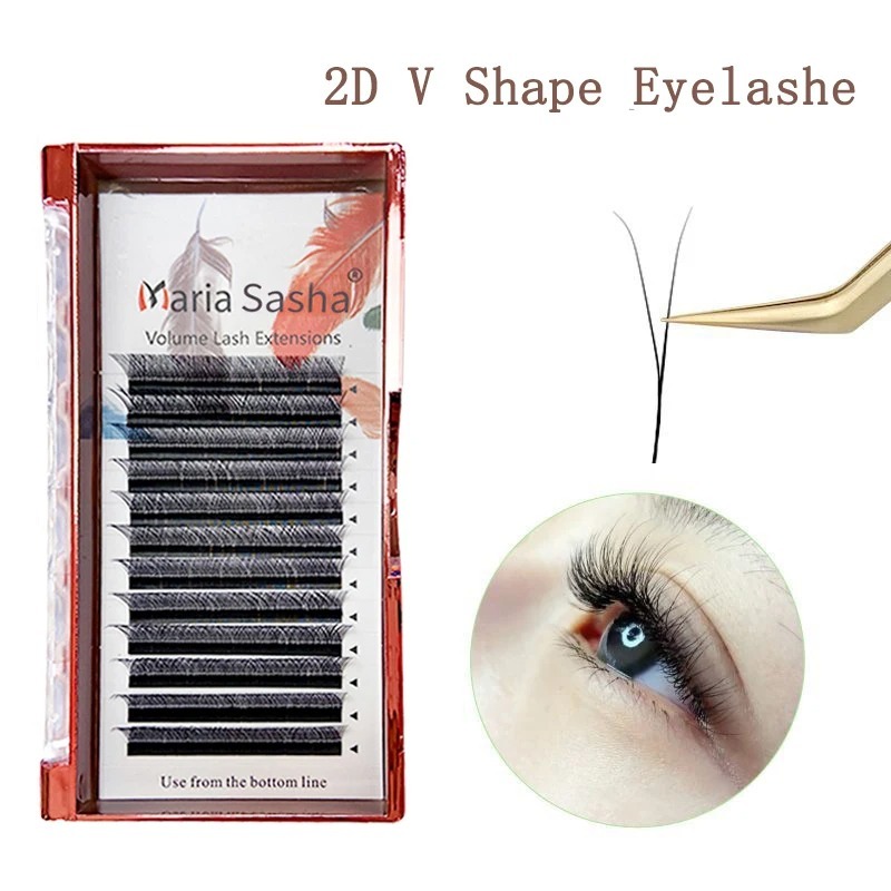 Eyelash Extension For Asian Eyes - ماريا 2D Y شكل الرموش اليد