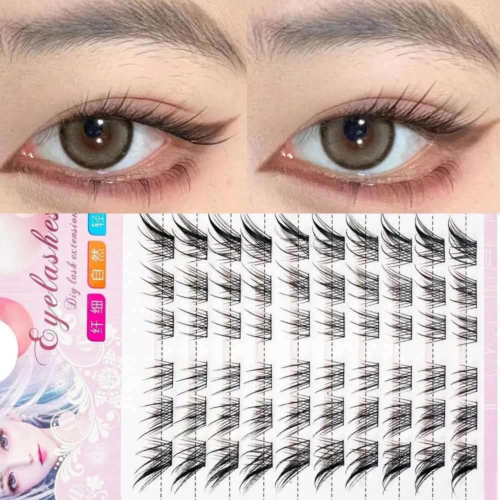 Eyelash Extension Cat Eye Wispy - النساء الجمال ثلاثية الأبعاد القط العين