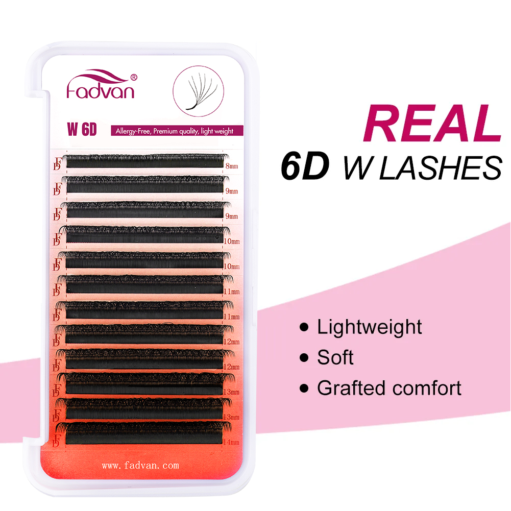 FADVAN Real 6D W رموش 0.07 واط - مراجعة Eyelash Extension For Asian Eyes وسعره