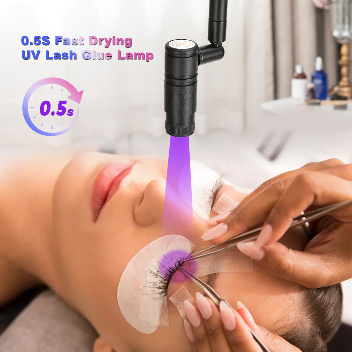 الأشعة فوق البنفسجية رمش تمديد - مراجعة Eyelash Extension Uv وسعره
