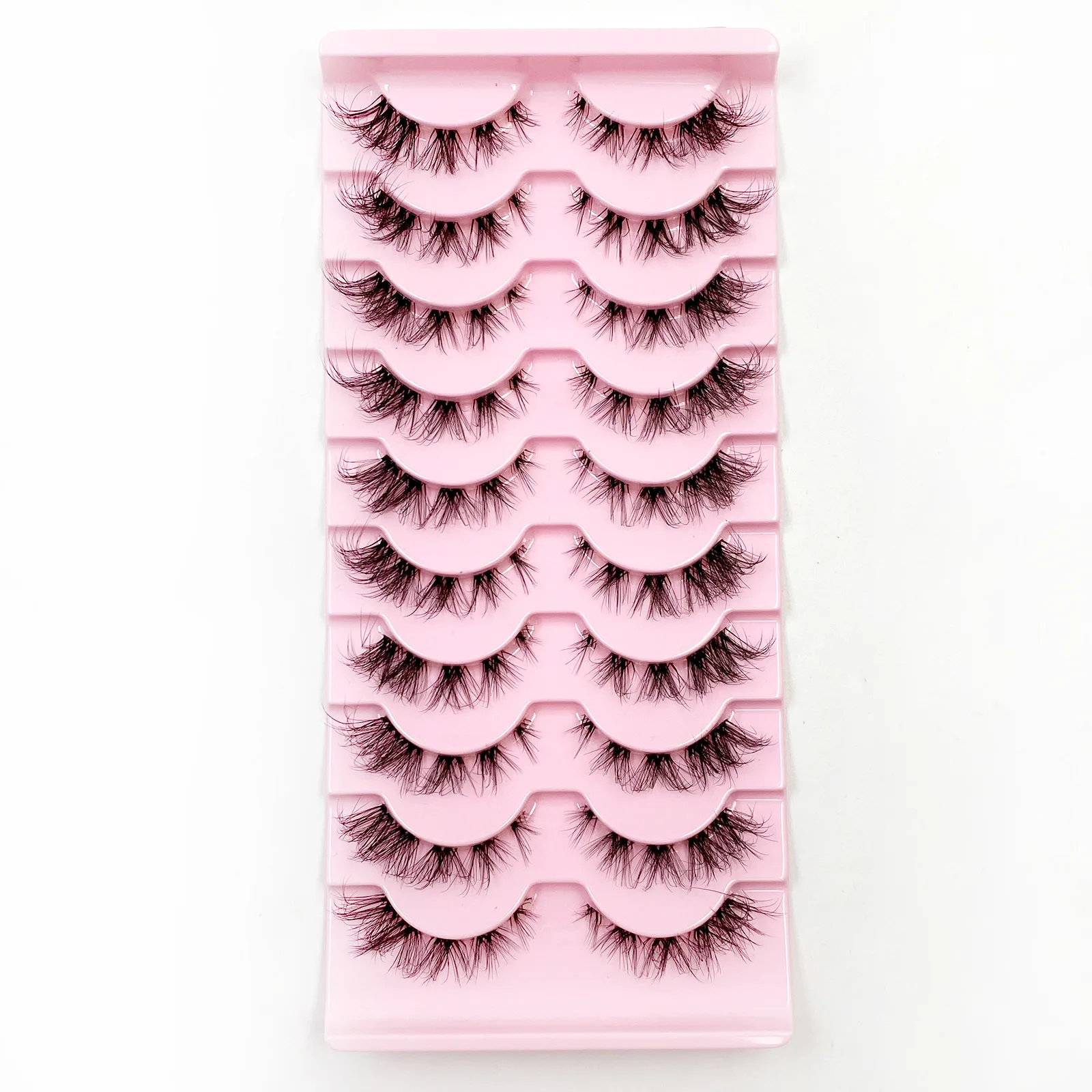 مجزأة جلدة مانغا جلدة ثلاثية ا - مراجعة Eyelash Extension Cat Eye Wispy وسعره