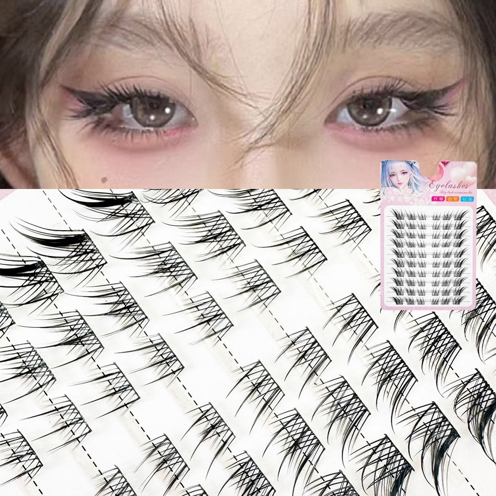 ثلاثية الأبعاد عين القط مجموعا - مراجعة Eyelash Extension Cat Eye Wispy وسعره