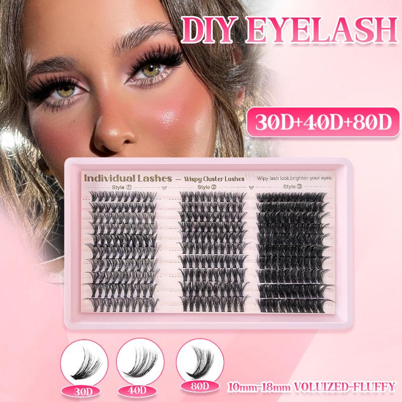 طقم تمديد الرموش DIY مع رموش ف - مراجعة Eyelash Extension Individual وسعره