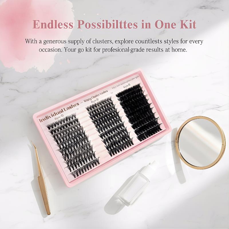 طقم تمديد الرموش DIY مع رموش ف - مراجعة Eyelash Extension Individual وسعره