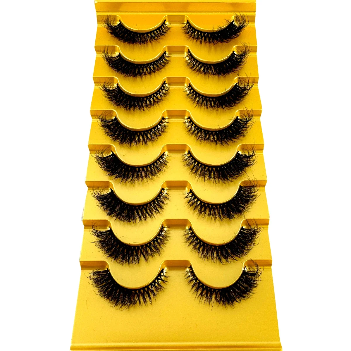 AMSDCN 8 أزواج جديدة من الرموش - مراجعة Eyelash Extension Cat Eye Wispy وسعره