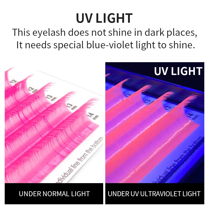NATUHANAFashion رموش ملونة بال - مراجعة Eyelash Extension Uv وسعره