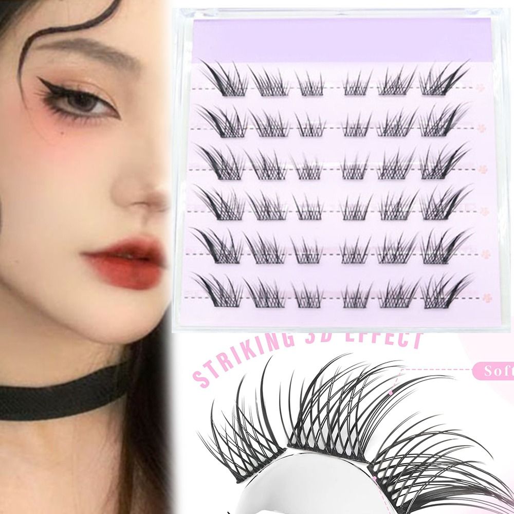جديد ثلاثية الأبعاد عين القط ر - مراجعة Eyelash Extension Cat Eye Wispy وسعره