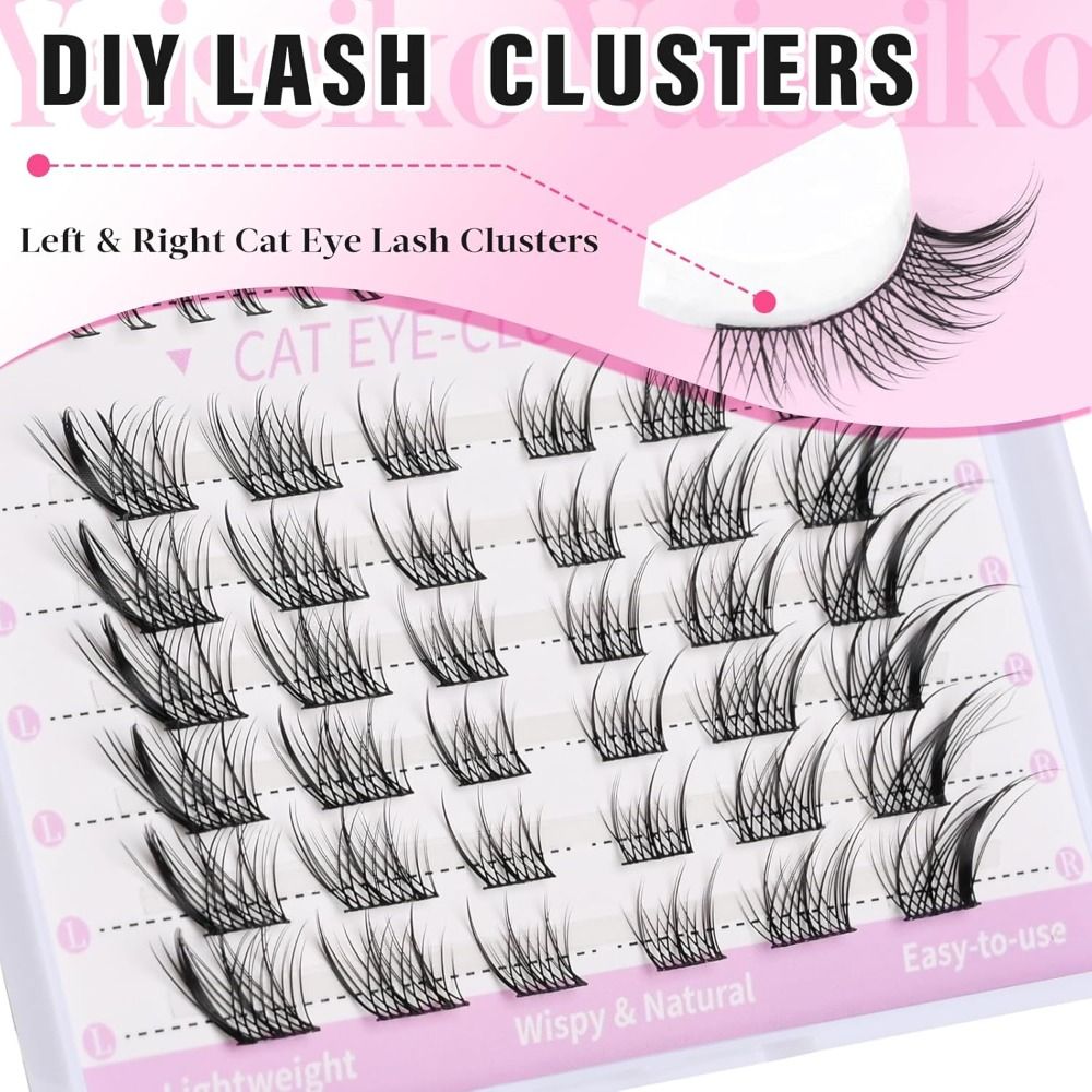 جديد ثلاثية الأبعاد عين القط ر - مراجعة Eyelash Extension Cat Eye Wispy وسعره