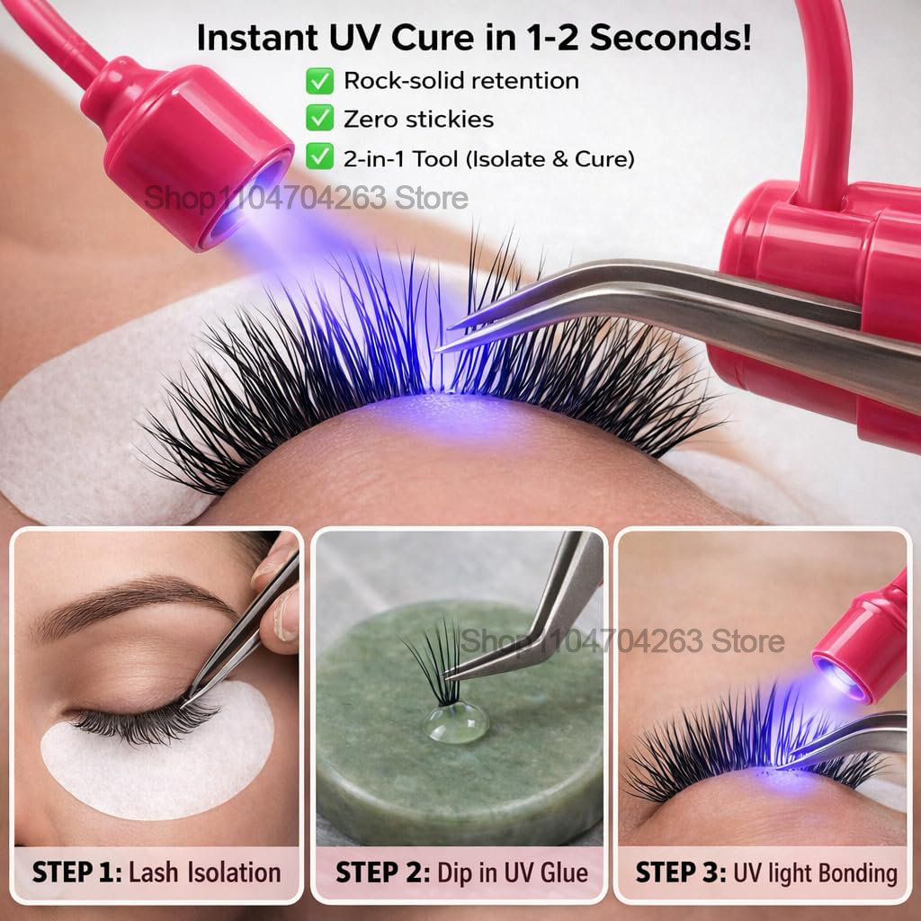 مصباح أشعة فوق البنفسجية صغير  - مراجعة Eyelash Extension Uv وسعره
