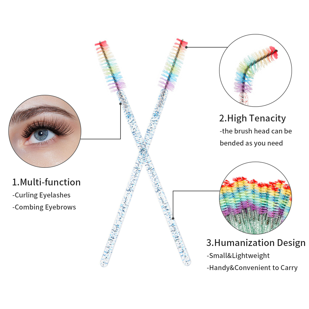 50 قطعة فرشاة رموش كريستالية ق - مراجعة Eyelash Extension Repair وسعره