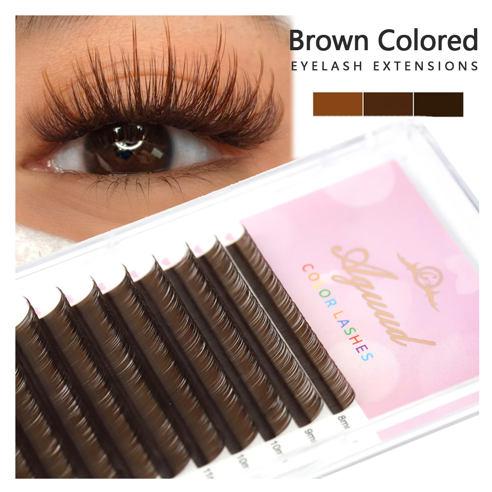 لون لاش الأرجواني الأزرق البني - مراجعة Eyelash Extension Uv وسعره