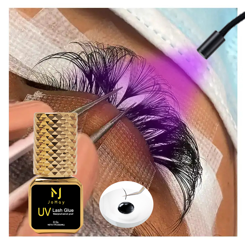 صمغ رموش أسود من JOMAY سريع ال - مراجعة Eyelash Extension Uv وسعره