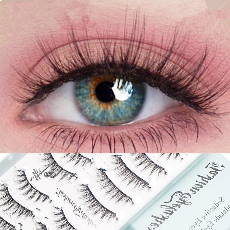 10 أزواج من الرموش الصناعية ال - مراجعة Eyelash Extension Cat Eye Wispy وسعره