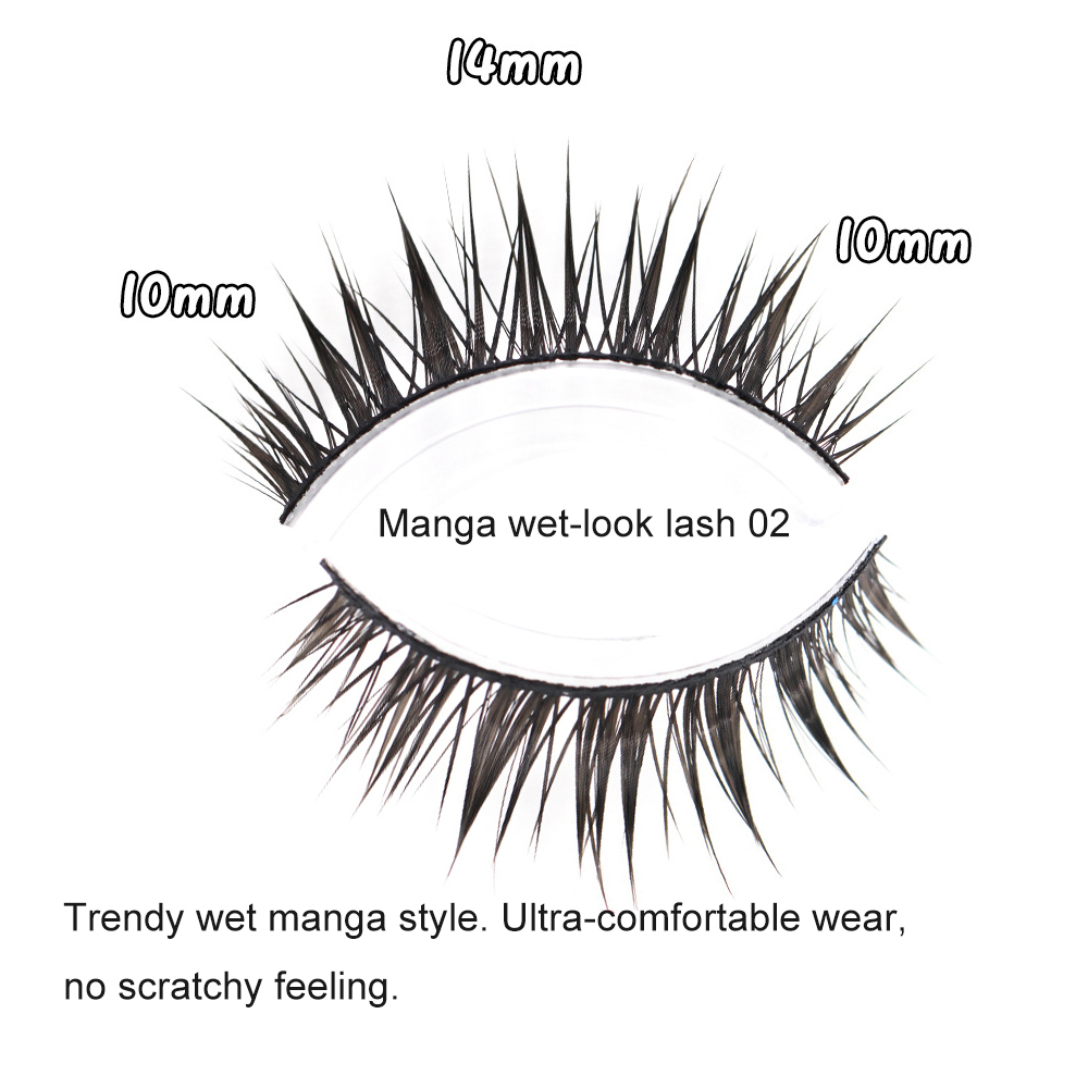 رموش مانغا بمظهر رطب، شريط أسو - مراجعة Eyelash Extension Wet Look وسعره